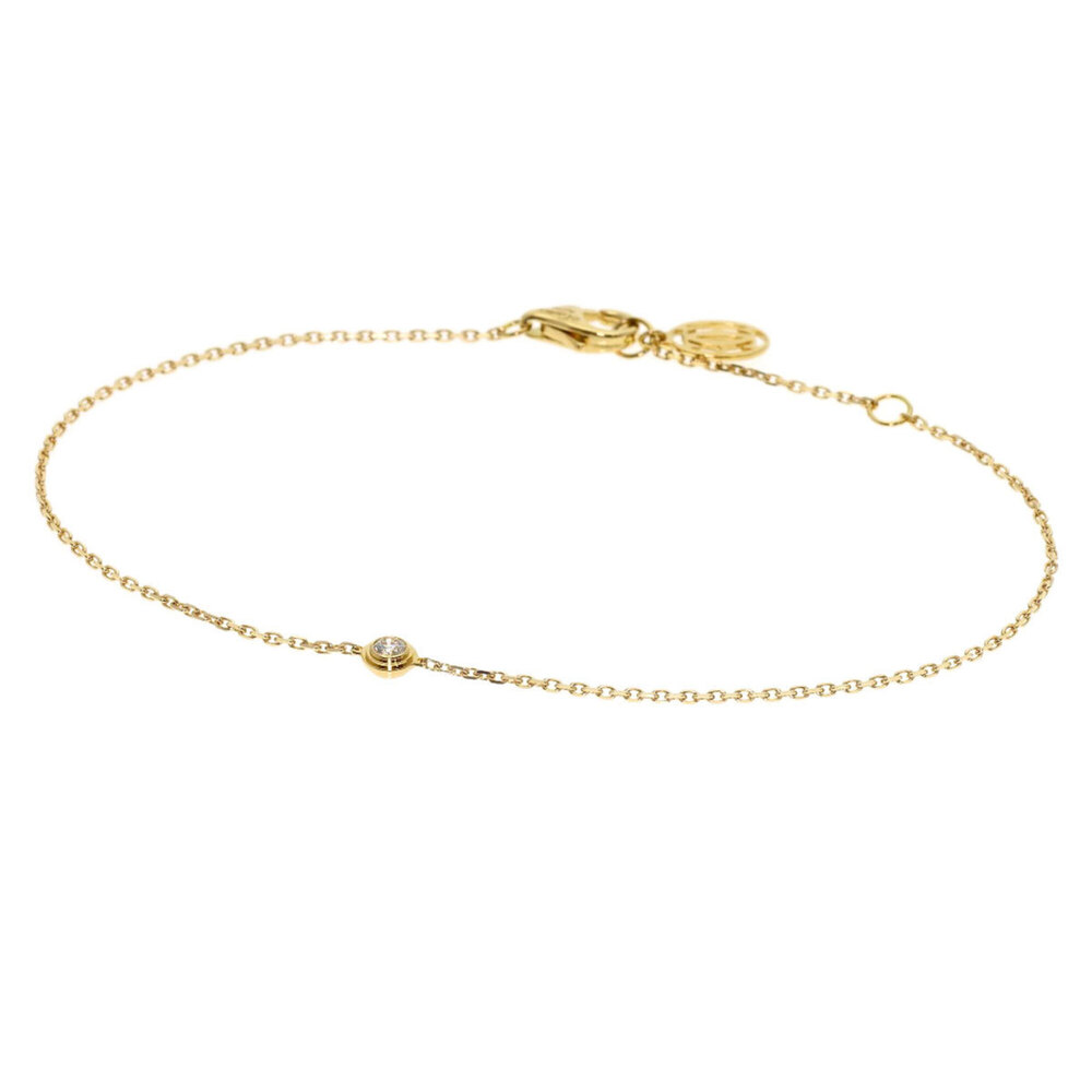 CARTIER 18k Gold Diamond Charm Bracelet